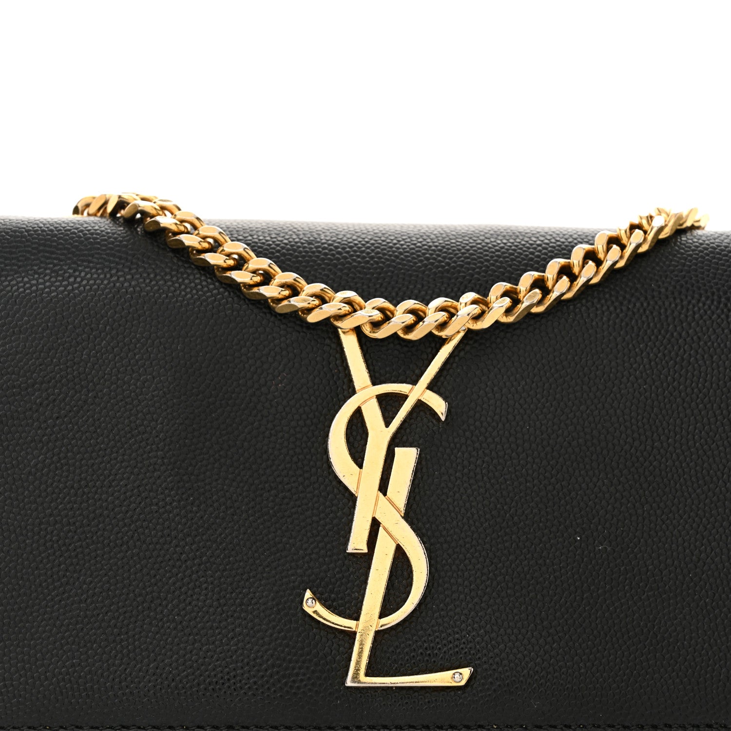 Saint Laurent Grain De Poudre Small Monogram Kate Satchel Black 8 of 16