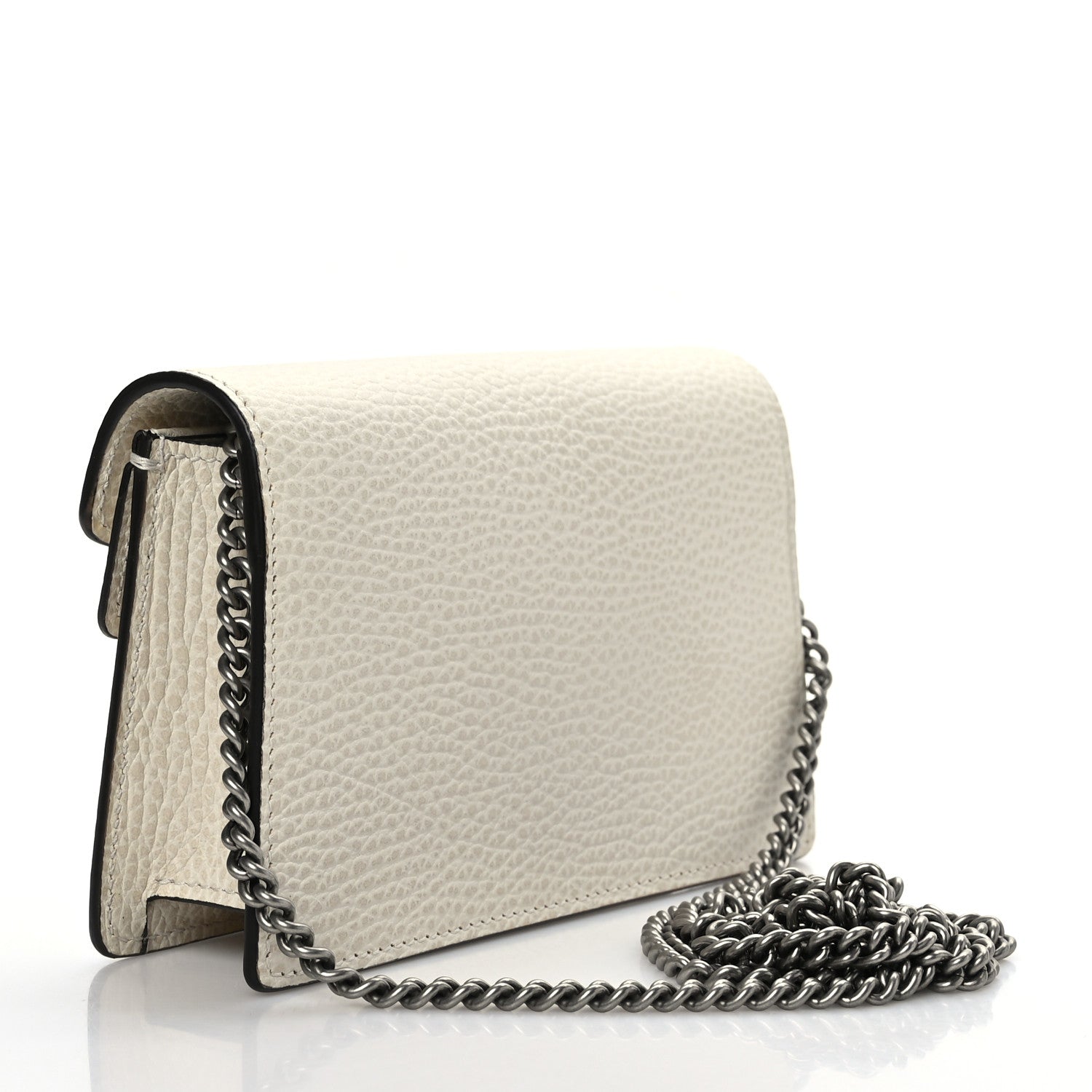 Gucci Dollar Calfskin Crystal Super Mini Dionysus Shoulder Bag Mystic White Black Diamond 3 of 8