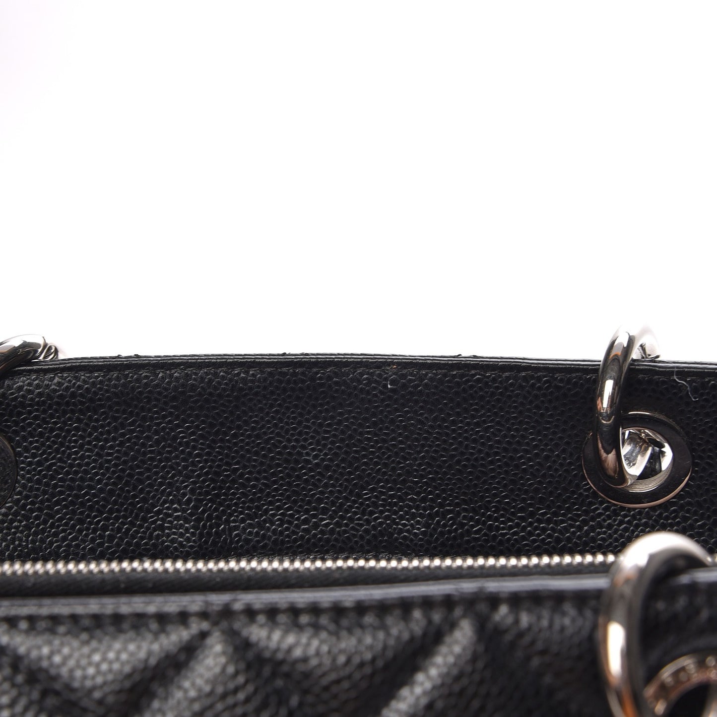 Caviar Quilted Grand Shopping Tote GST Black