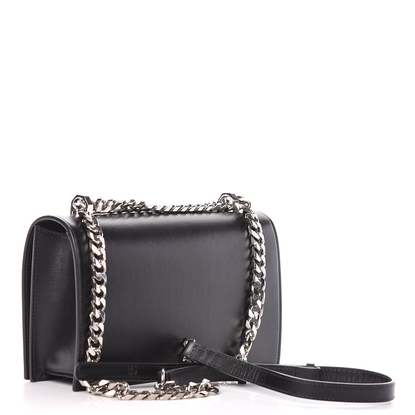 Calfskin Knuckle Shoulder Bag Black