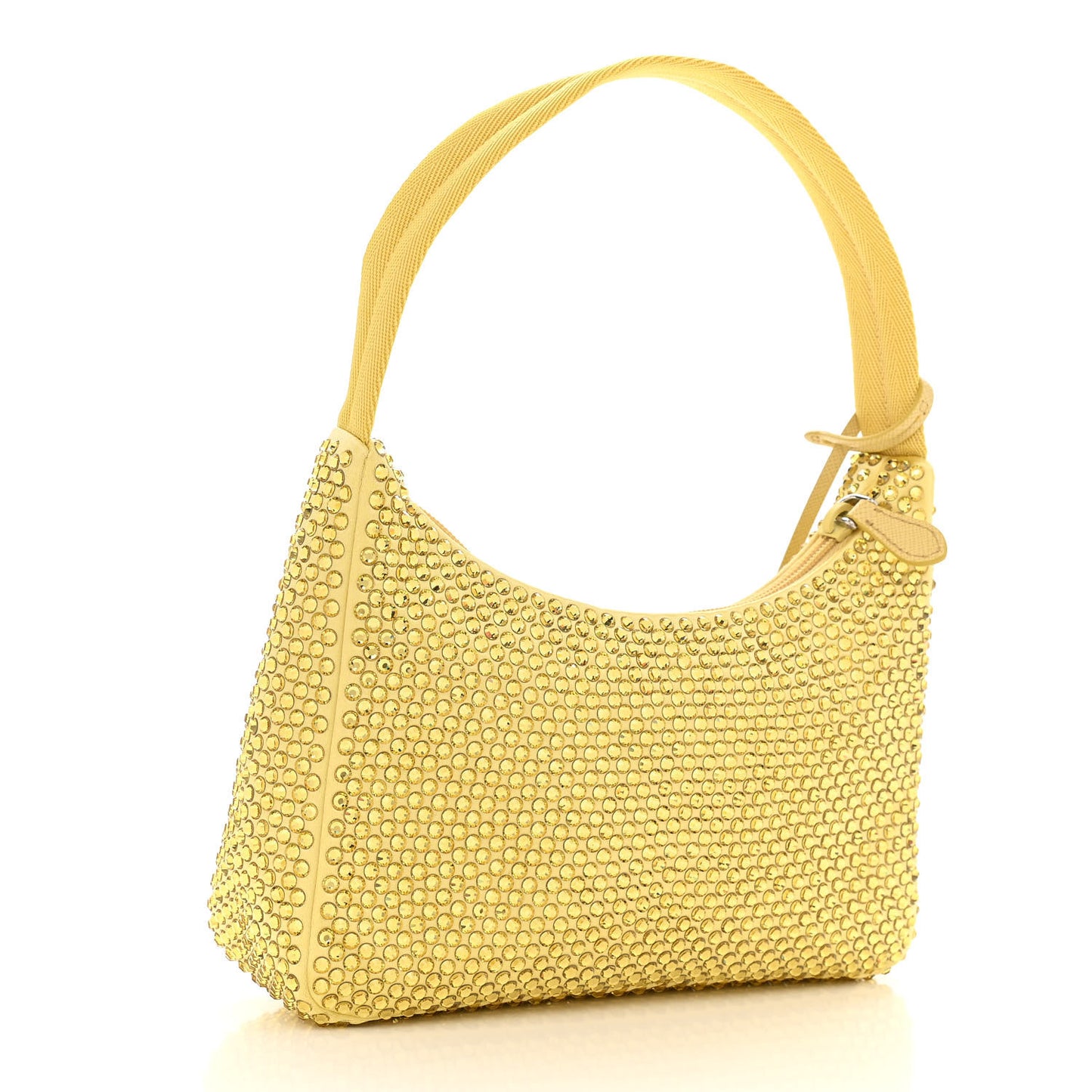 Satin Crystal Mini Re-Edition 2000 Bag Ananas