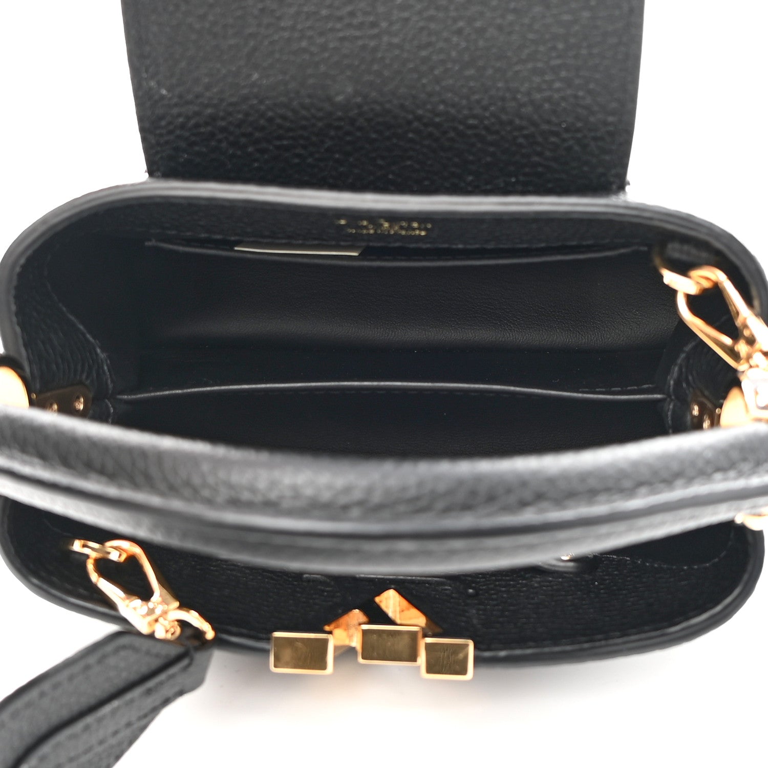 Louis Vuitton Taurillon Mini Capucines Black 5 of 9