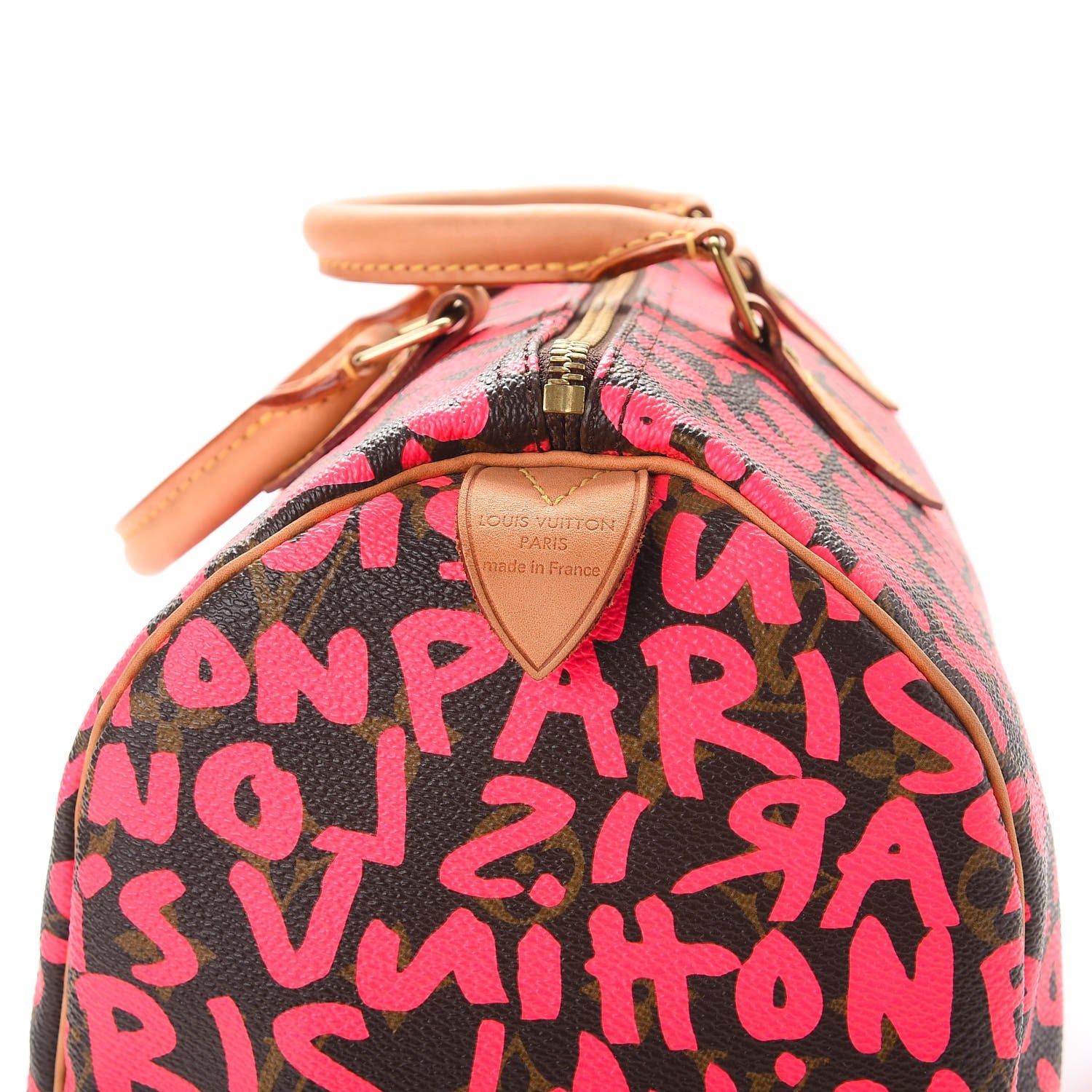 Louis Vuitton Monogram Graffiti Speedy 30 Fuchsia 6 of 12
