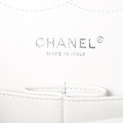 Chanel Caviar Quilted Jumbo Double Flap White 5 of 8
