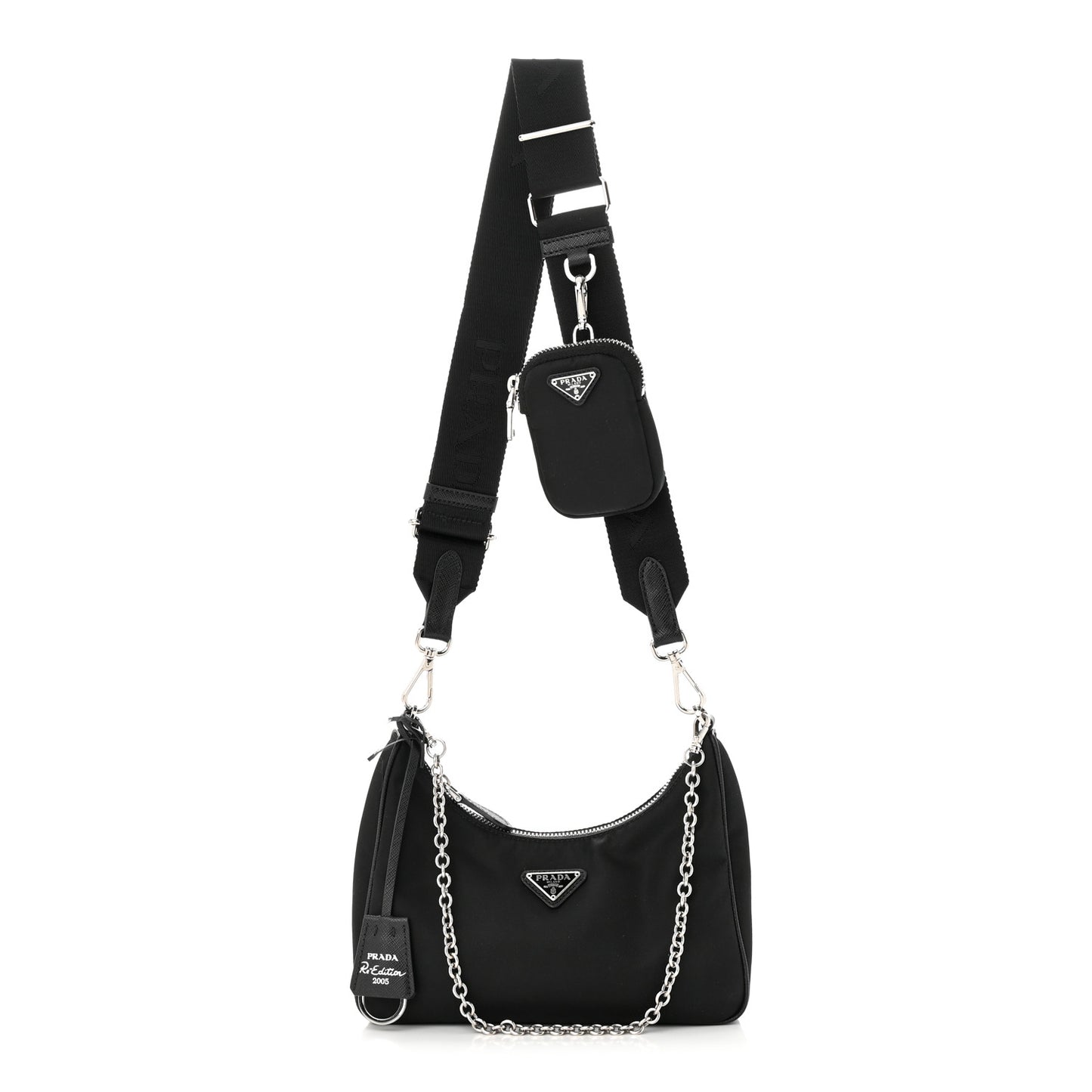Nylon Re-Edition 2005 Shoulder Bag Black