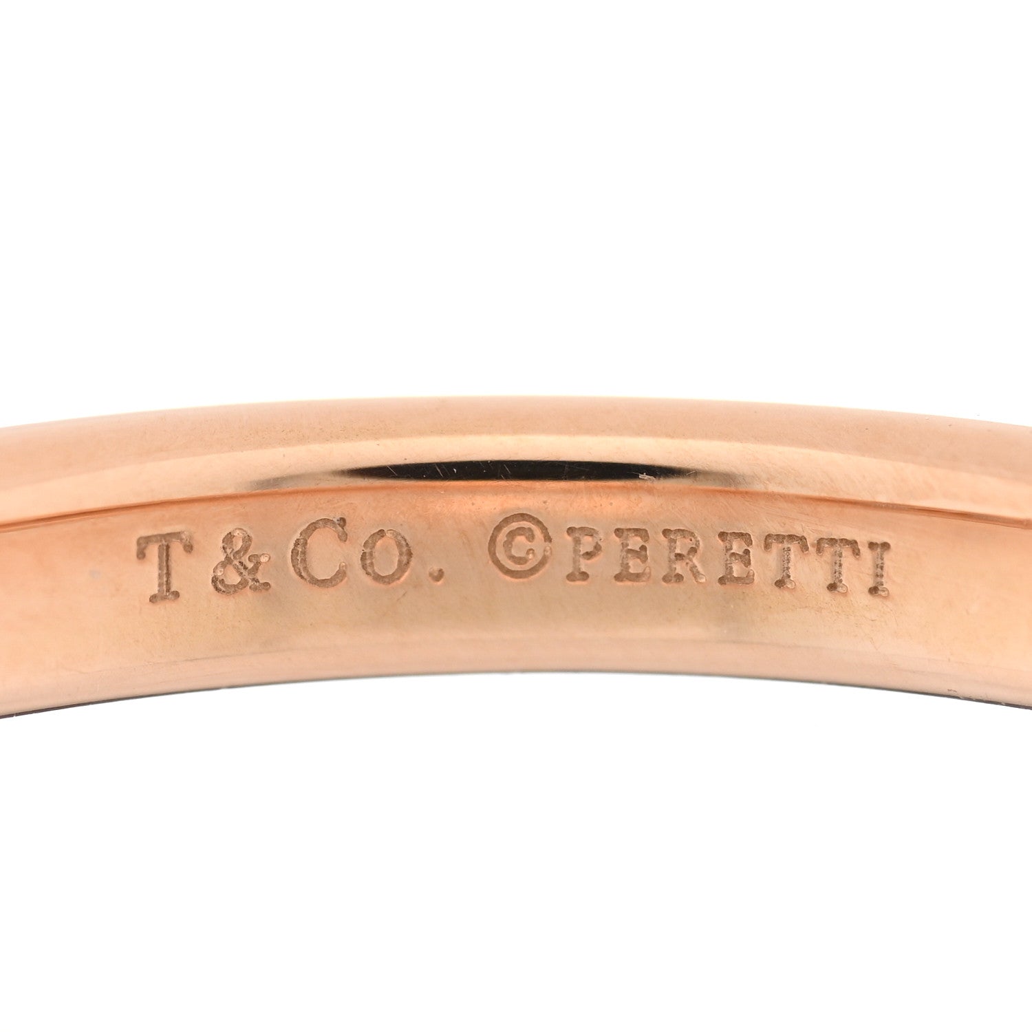 Tiffany 18K Rose Gold Diamond Elsa Peretti 8 Diamond Stacking Band Ring 58 8.5 4 of 4
