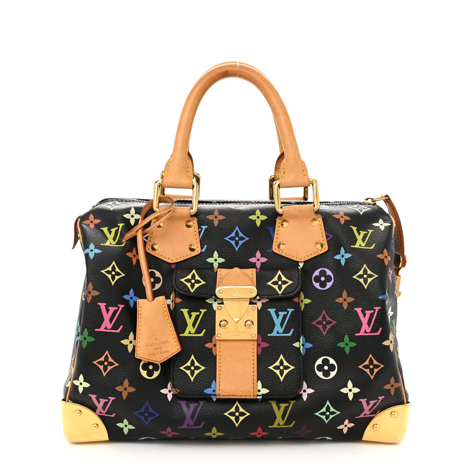 Louis Vuitton Monogram Multicolor Speedy 30 Black 1 of 15