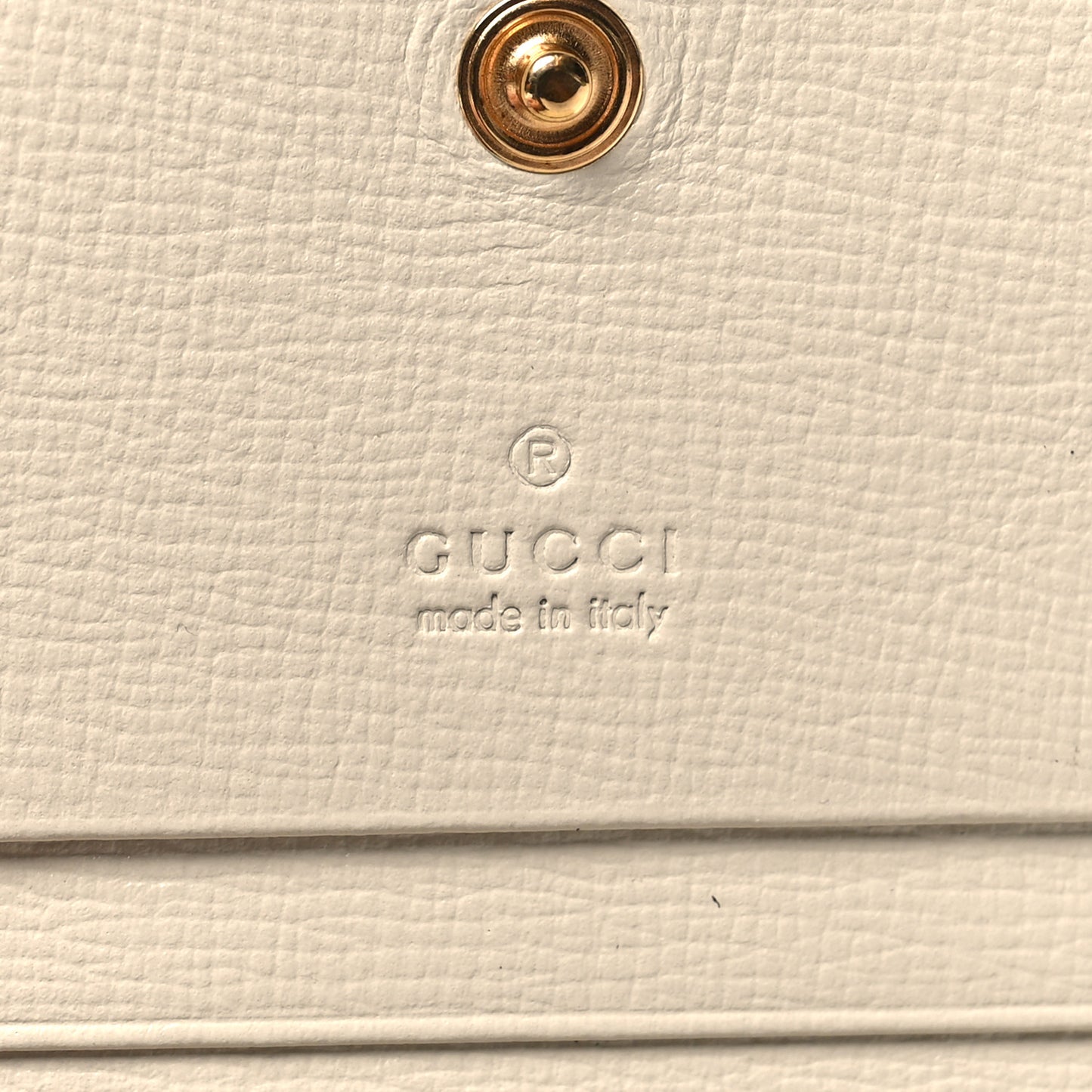 GG Supreme Monogram Azalea Calfskin Horsebit 1955 Card Case Wallet Beige Ebony Mystic White