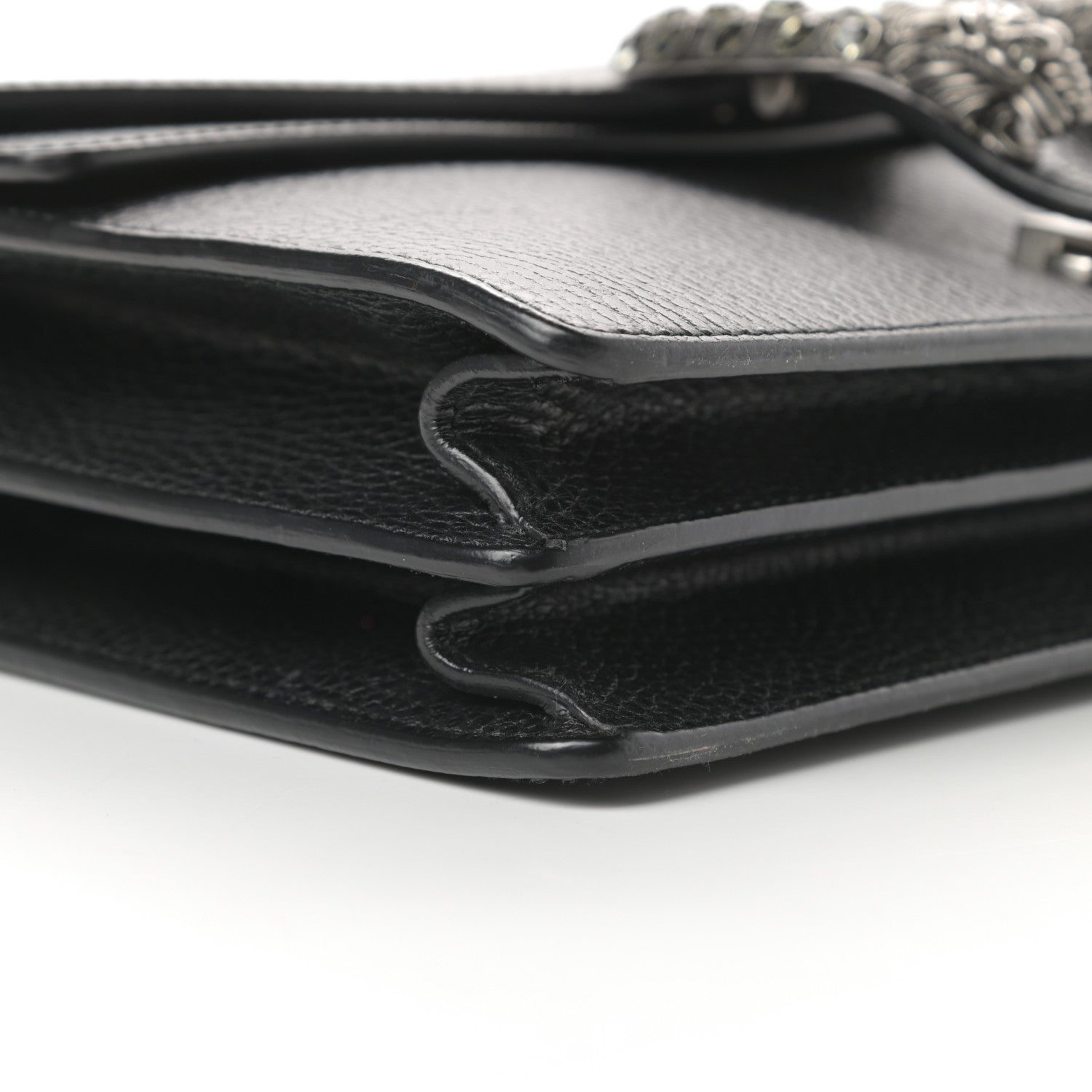 Gucci Pebbled Calfskin Small Dionysus Shoulder Bag Black 9 of 11