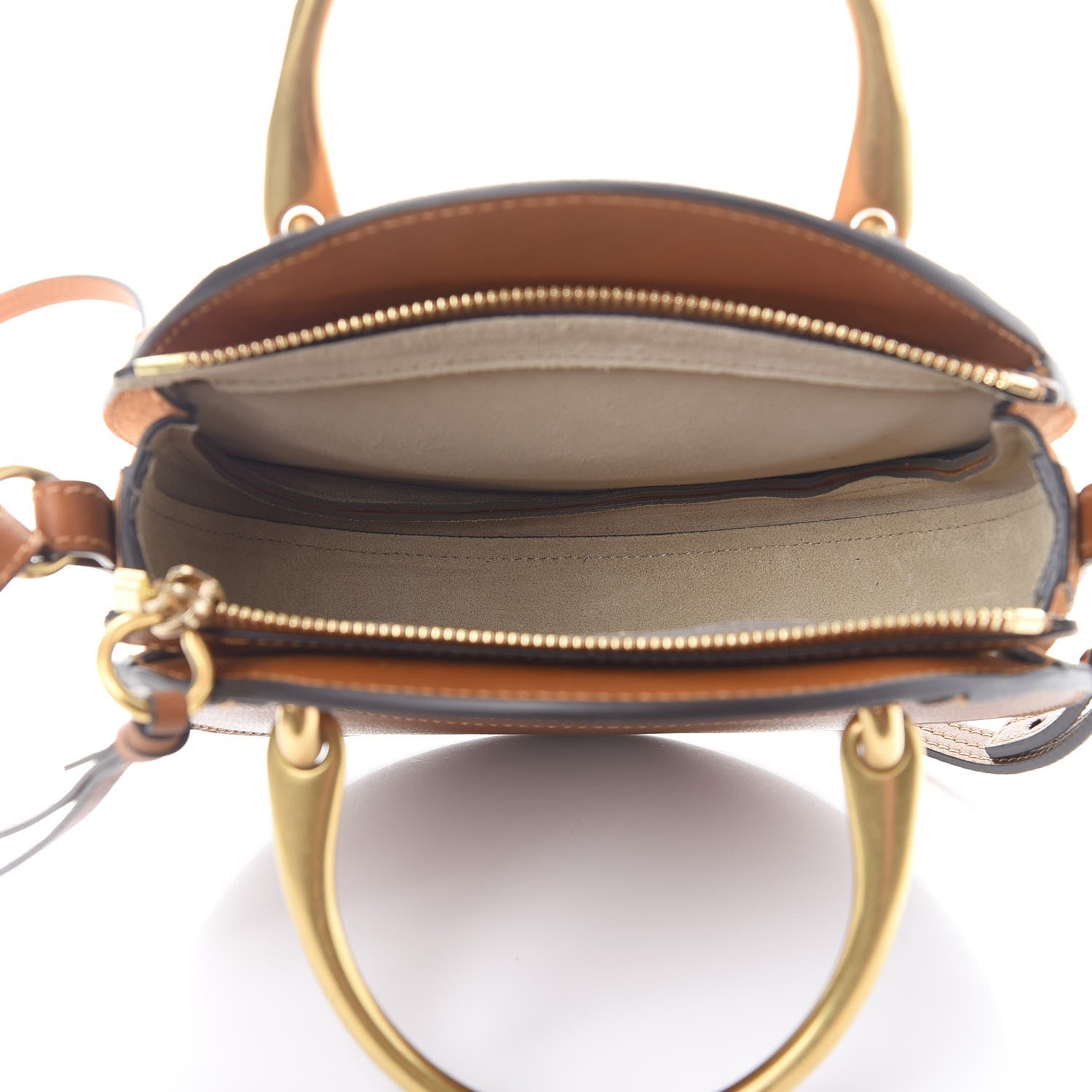 Chloe Calfskin Suede Small Pixie Bag Caramel 5 of 6