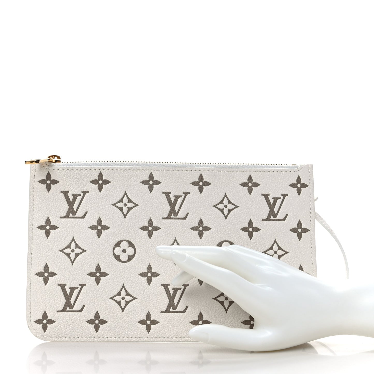 Empreinte Monogram Spring In The City Neverfull Pochette MM Kaki Beige Cream