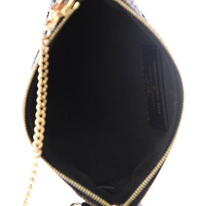 Louis Vuitton Damier Paillettes Mini Pochette Accessories Black 6 of 9