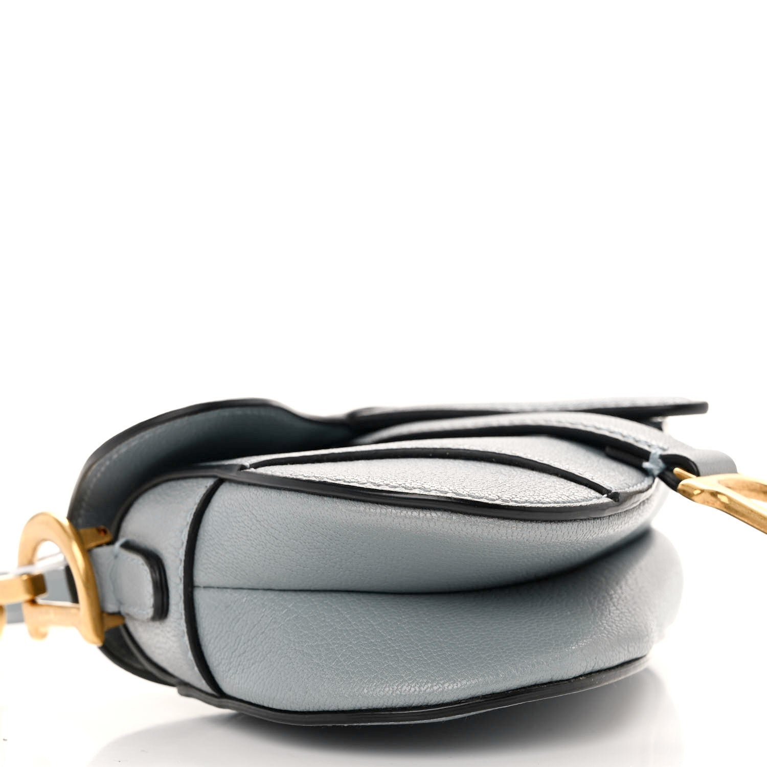 Christian Dior Goatskin Micro Saddle Bag Cloud Blue 9 of 12