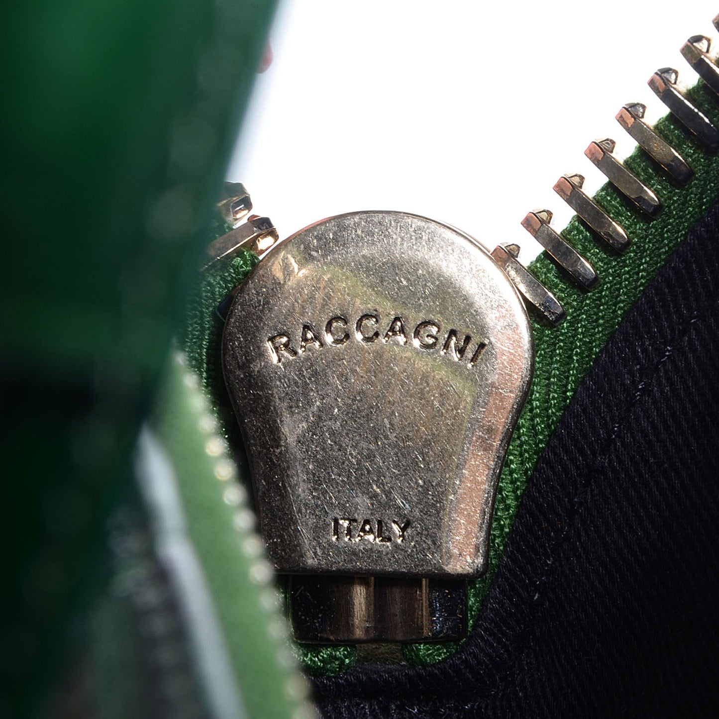Calfskin Crocodile Embossed Small Antigona Emerald