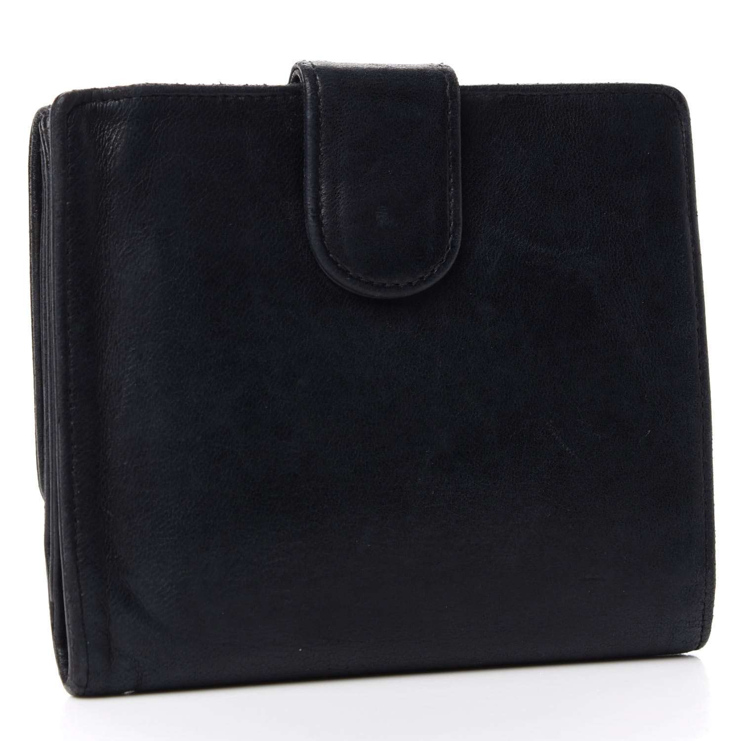 Chanel Lambskin Timeless CC Compact French Wallet Black 3 of 7