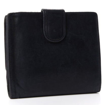 Chanel Lambskin Timeless CC Compact French Wallet Black 3 of 7