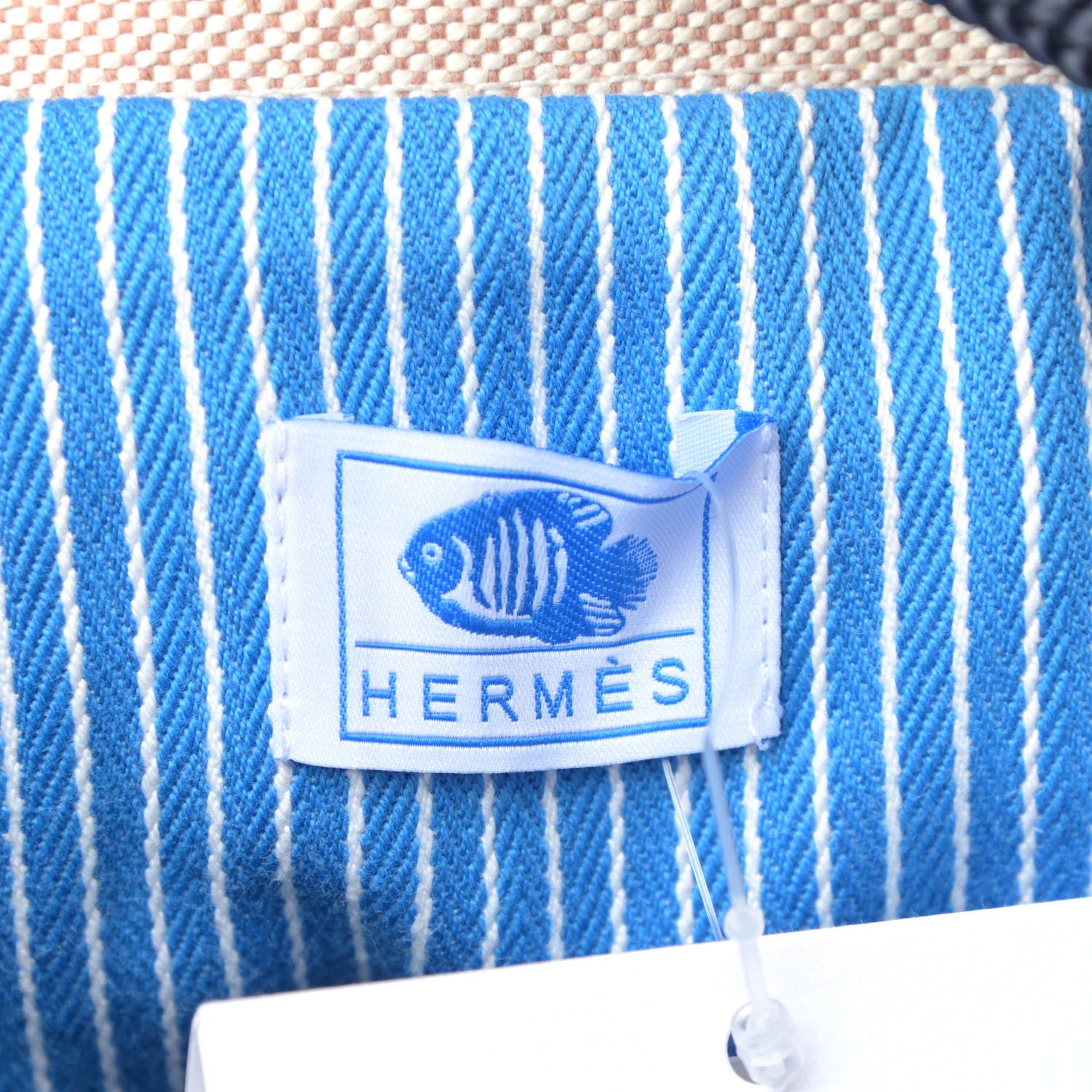 Hermes Toile H Canvas Under The Waves Drawstring Duffle Bag 6 of 10