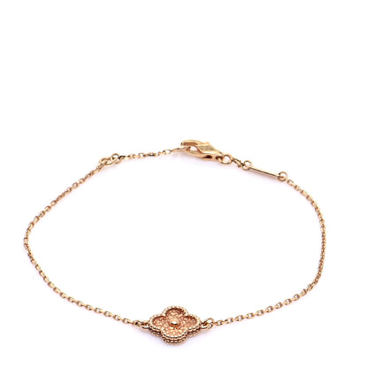 Van Cleef & Arpels 18K Rose Gold Sweet Alhambra Bracelet 1 of 9