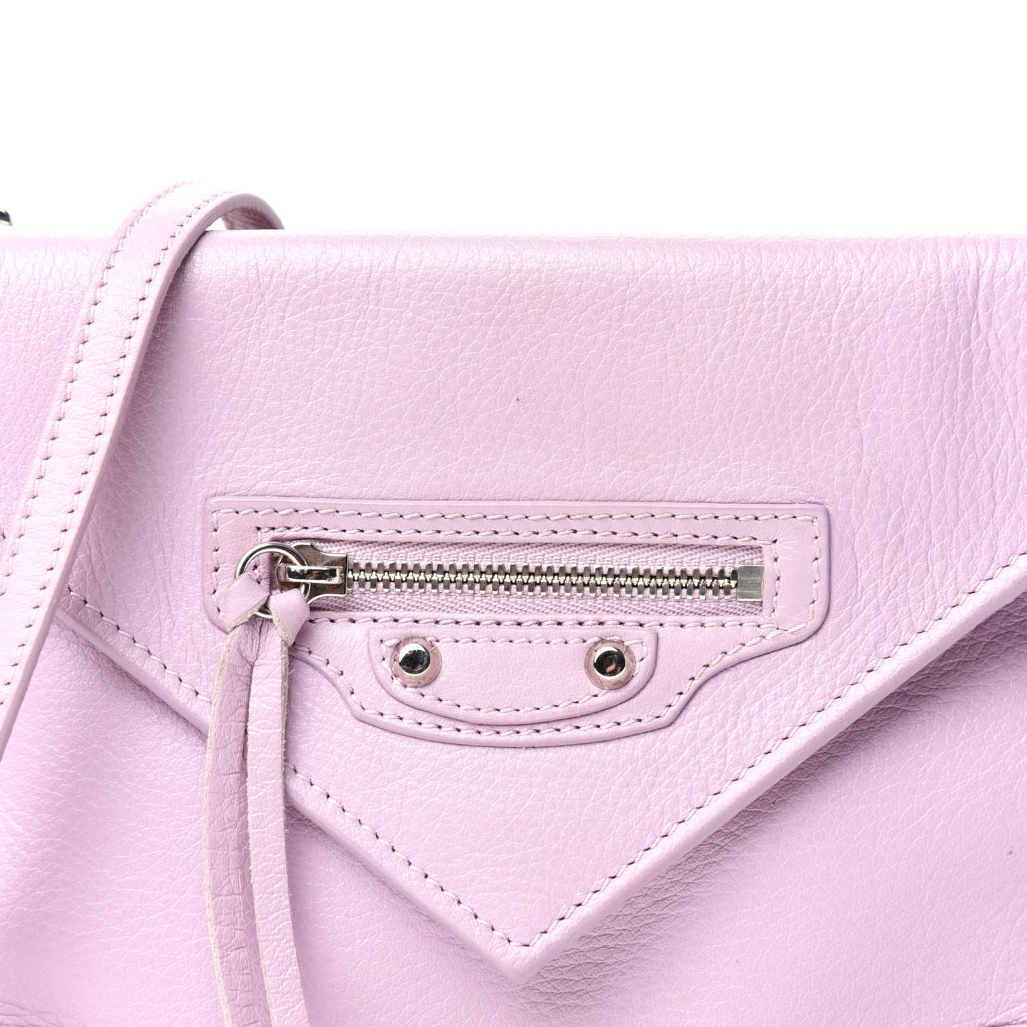 Calfskin Papier Mini Triple Crossbody Rose Orchid