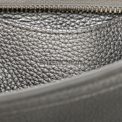 Balenciaga Metallic Grained Calfskin Neo Classic Silver Hardware Mini City Silver 6 of 15