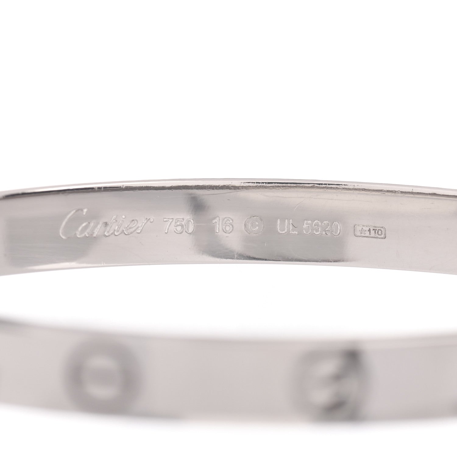 Cartier 18K White Gold LOVE Bracelet 16 4 of 4