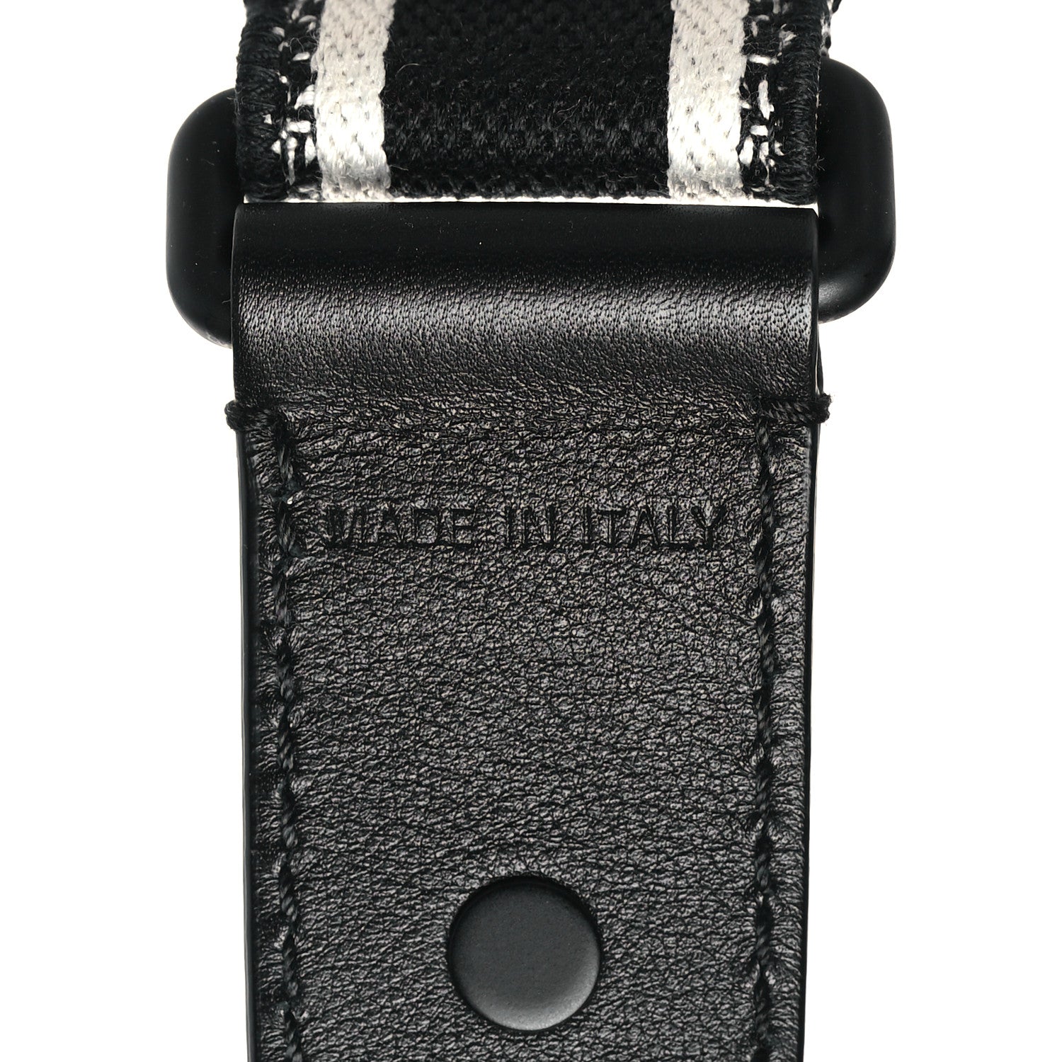 Christian Dior Canvas Embroidered Shoulder Strap Black 5 of 7