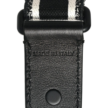 Christian Dior Canvas Embroidered Shoulder Strap Black 5 of 7