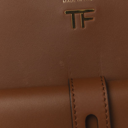 Tom Ford Calfskin T Twist Crossbody Bag Brown 10 of 12