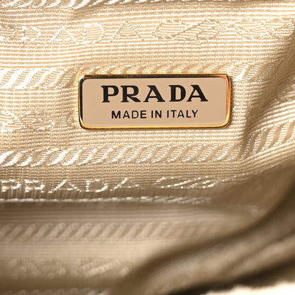 Prada Shearling Nappa Mini Re-Edition Shoulder Bag Ecru 10 of 21