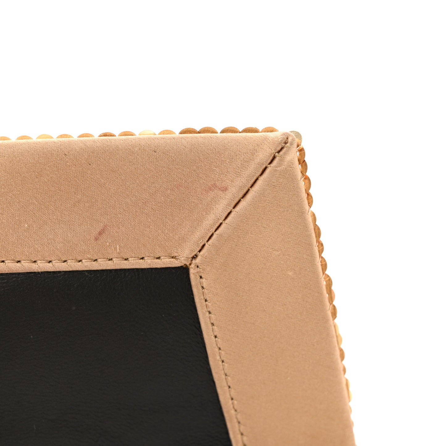 Sequin Mini Label Shoulder Bag Gold