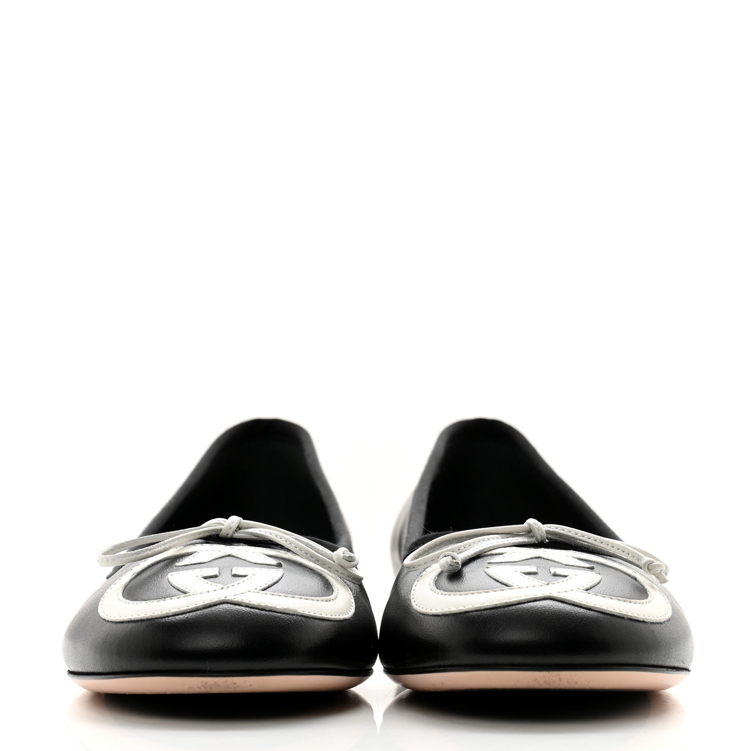 Gucci Malaga Kid Jarret Ballet Flats 37.5 Black 2 of 11