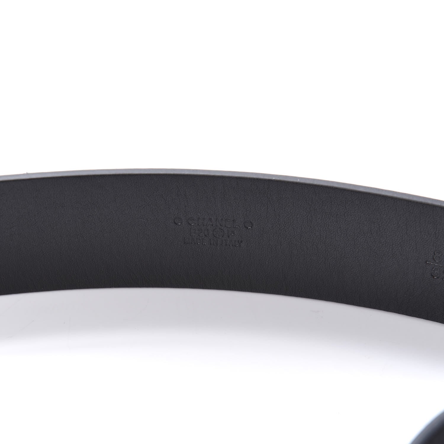 Chanel Caviar CC Logo Belt 80 Black 5 of 5