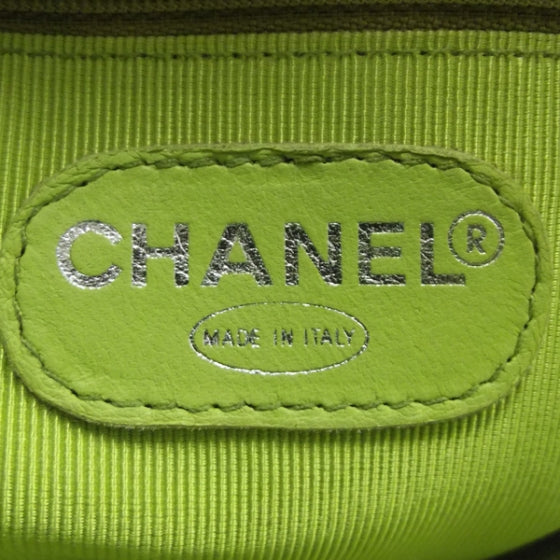 Chanel Vintage Caviar Tote Peridot Green 8 of 10