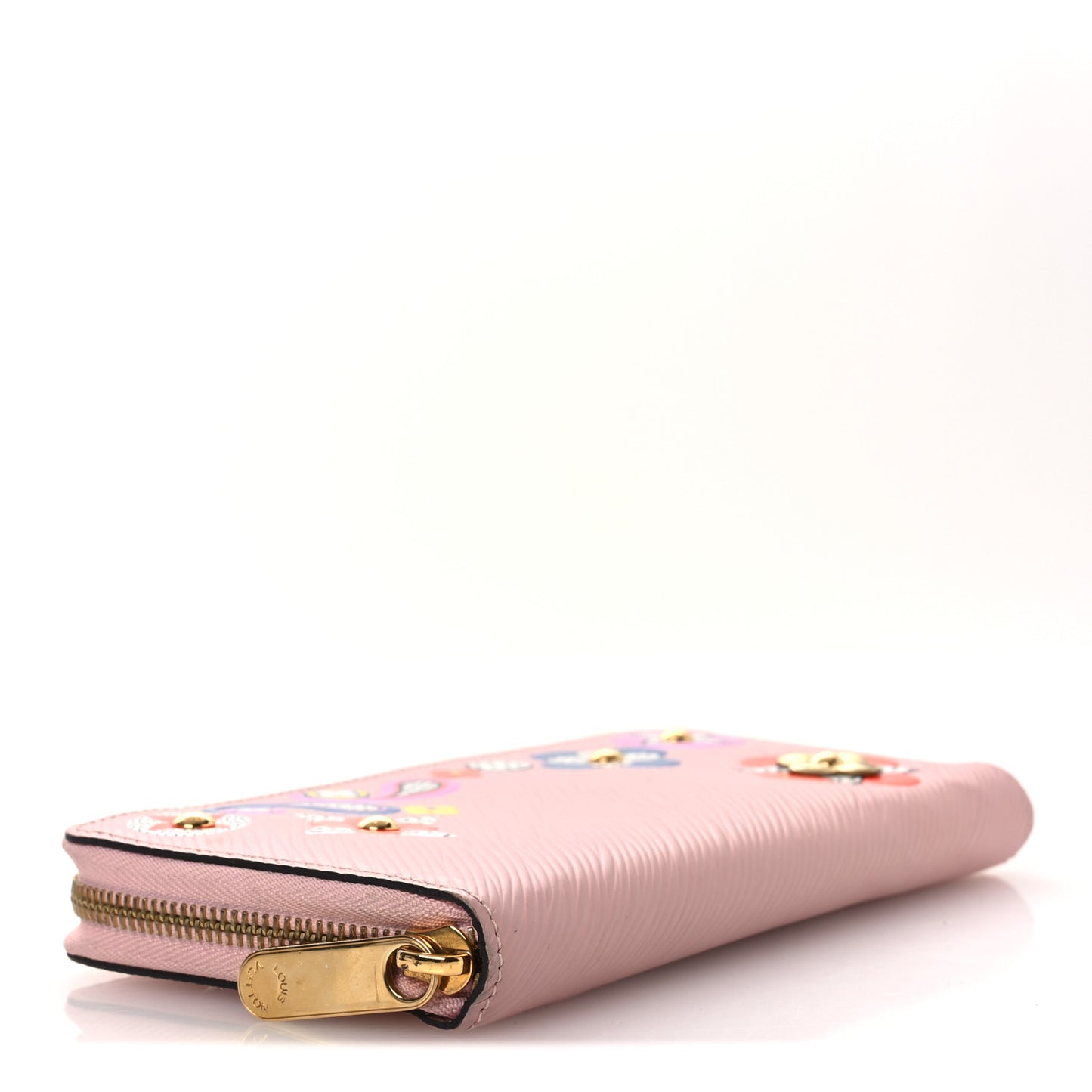 Epi Blooming Flowers Zippy Wallet Rose Ballerine
