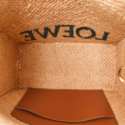 Loewe Raffia Medium Paula's Ibiza Logo Tote Natural Tan 5 of 10