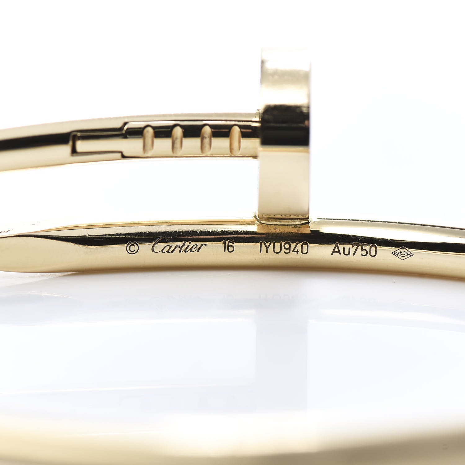 Cartier 18K Yellow Gold Juste Un Clou Bracelet 16 4 of 6