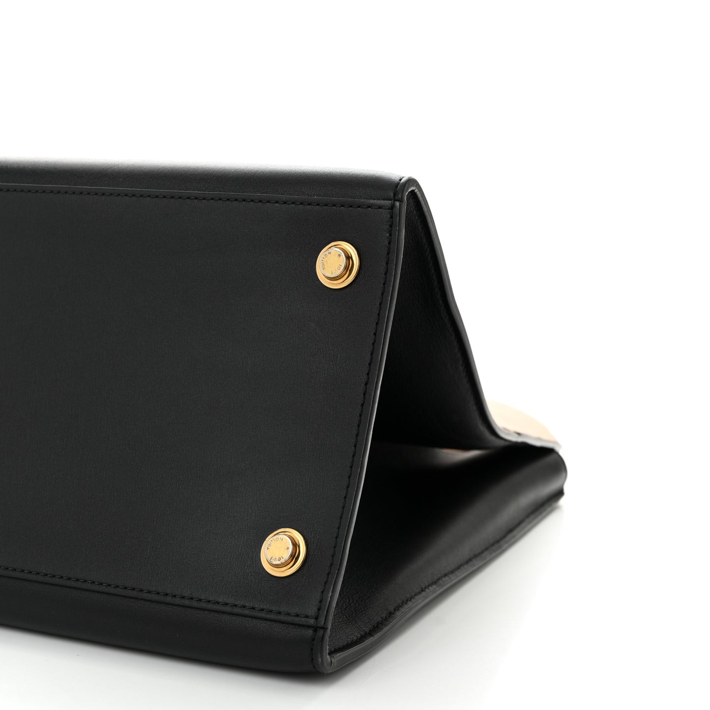 Calfskin City Steamer MM Black Creme Bourgogne
