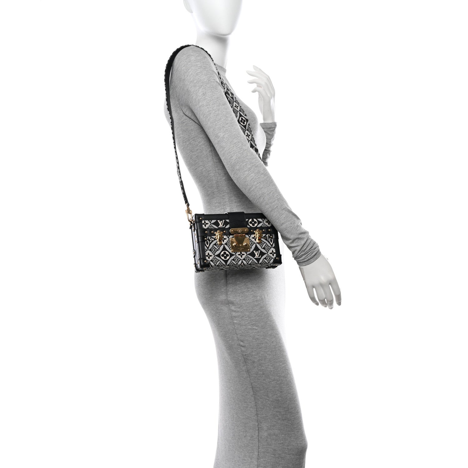 Louis Vuitton Jacquard Since 1854 Petite Malle Grey 2 of 12