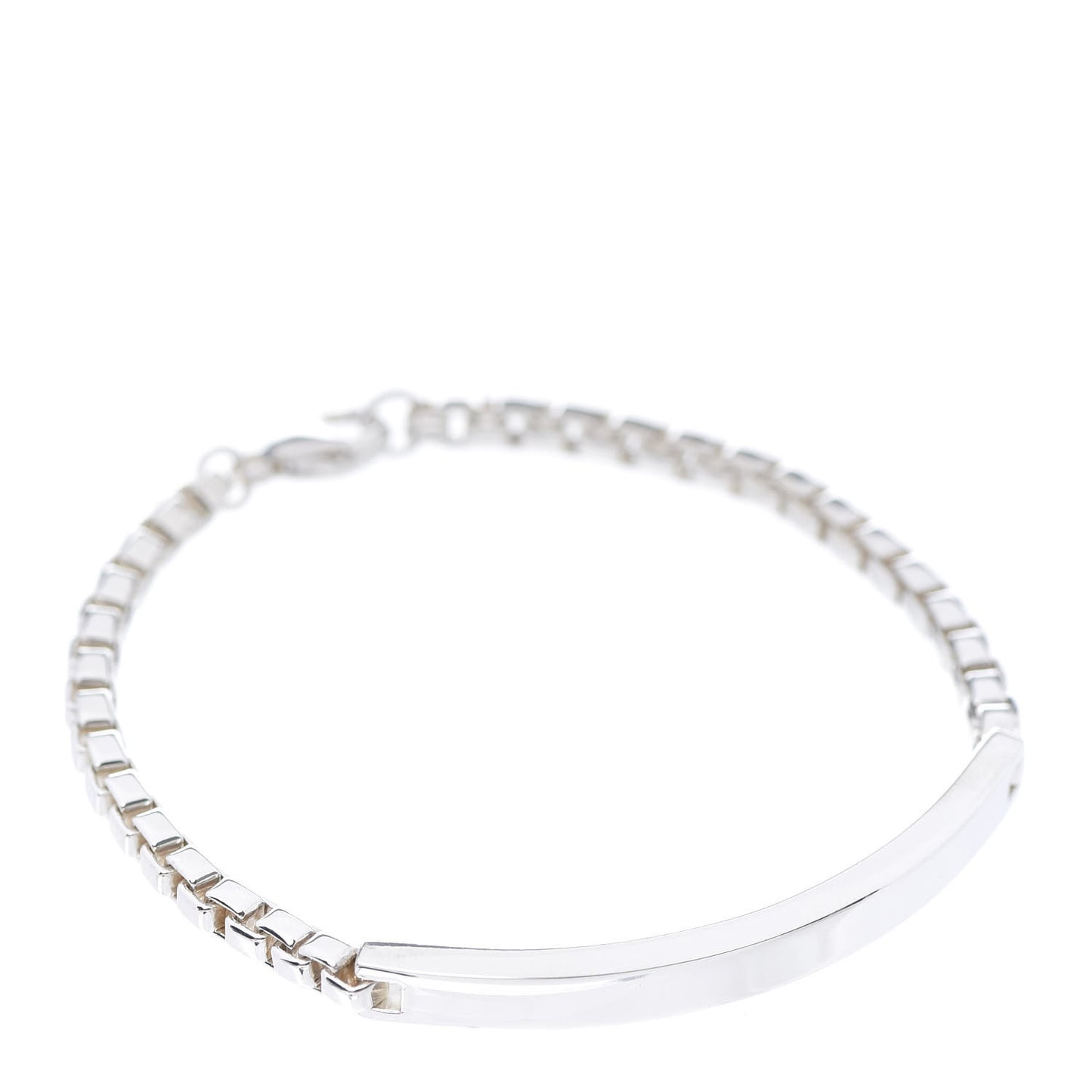 Sterling Silver Venetian Link ID Bracelet