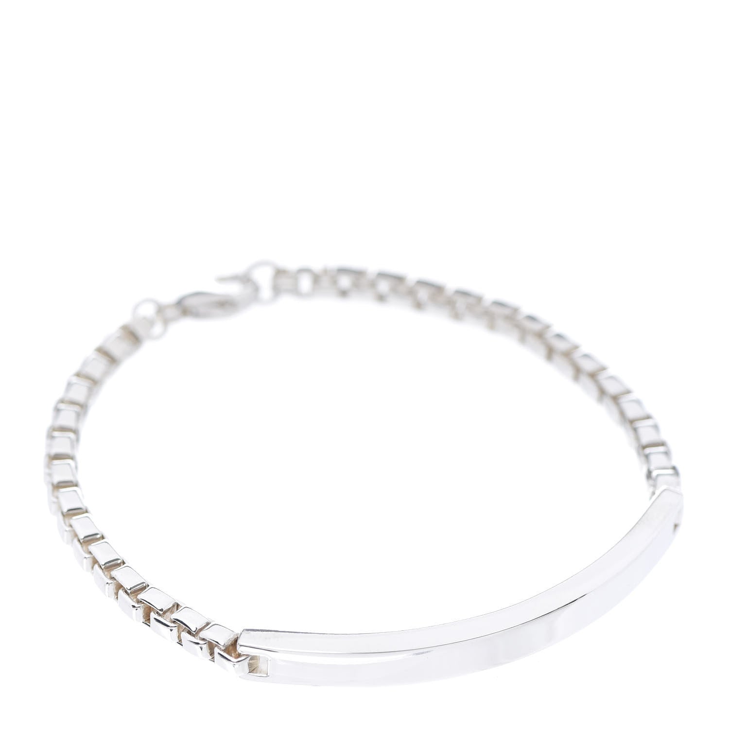 Tiffany Sterling Silver Venetian Link ID Bracelet 1 of 5