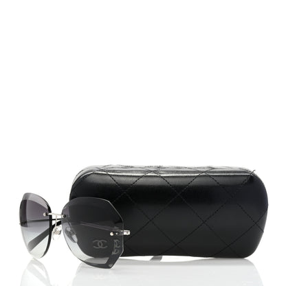 Chanel Metal Spring Round Sunglasses 4220 Silver 7 of 7