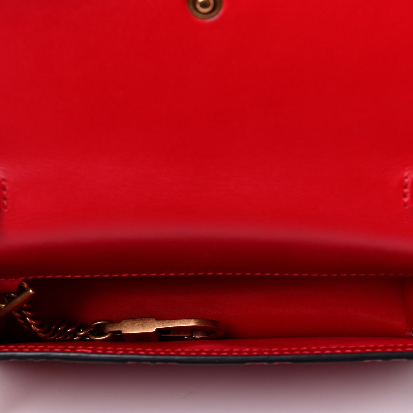 Guccissima Mini Cherry Chain Bag Hibiscus Red