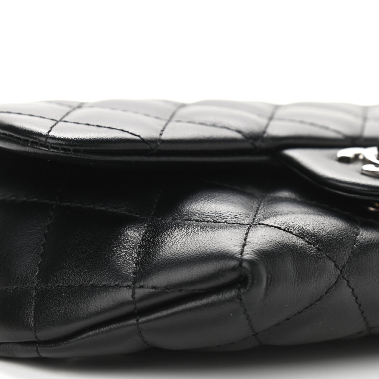 Chanel Calfskin Quilted CC Uniform Flap Belt Bag Black 4 of 9
