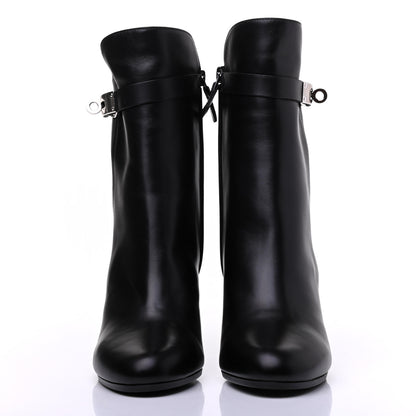 Hermes Calfskin Joueuse Ankle Boots 37 Black 2 of 8