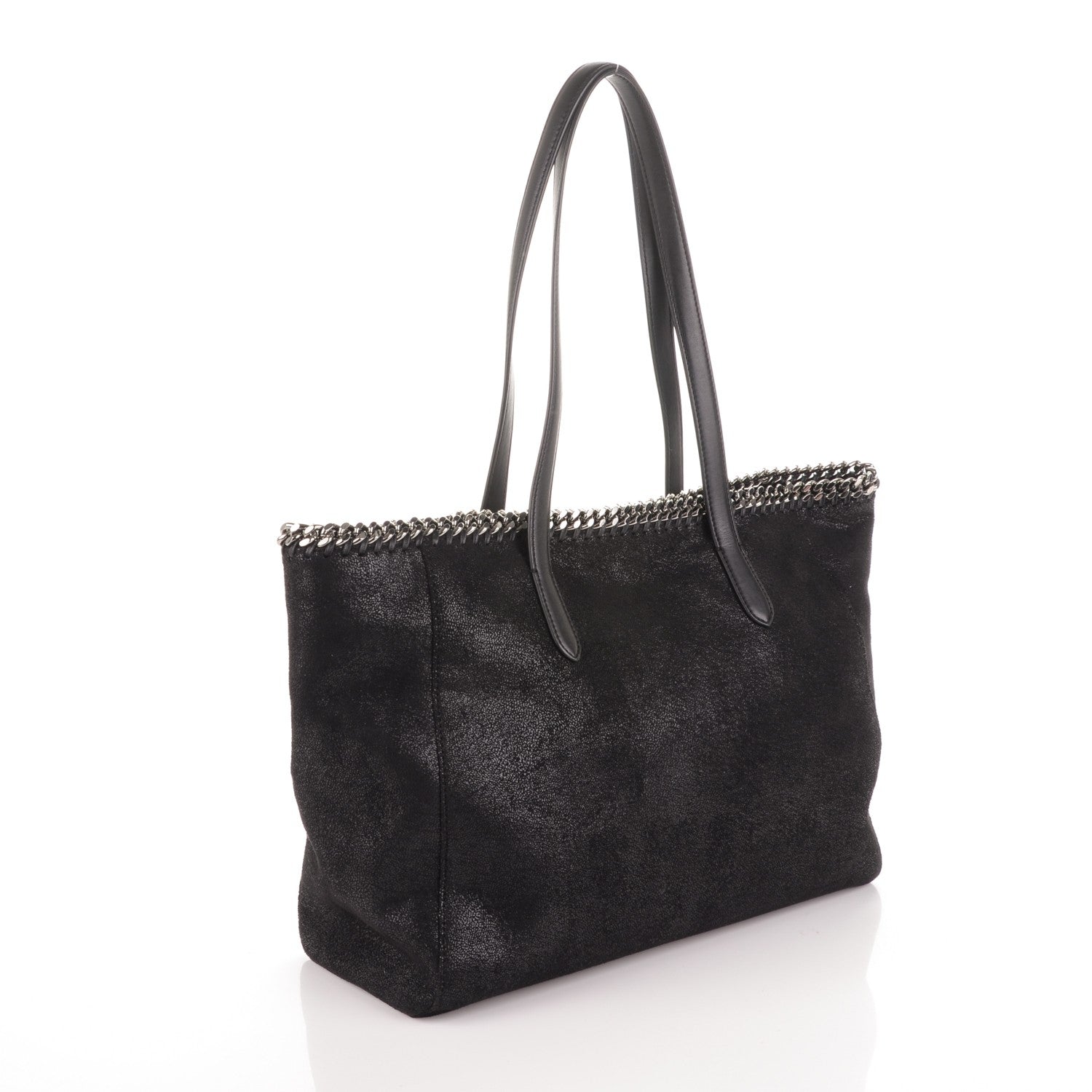 Stella McCartney Shaggy Deer Falabella East West Shopper Tote Black 3 of 8