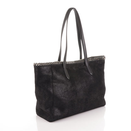 Stella McCartney Shaggy Deer Falabella East West Shopper Tote Black 3 of 8