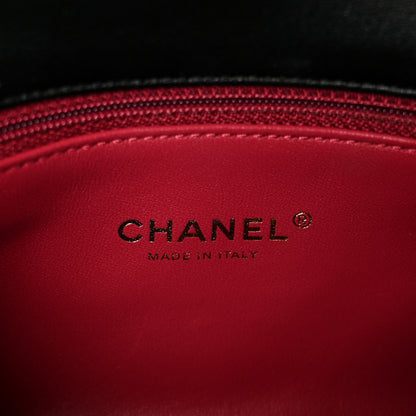 Chanel Lambskin Enamel Quilted Pending CC Square Flap Black 6 of 11