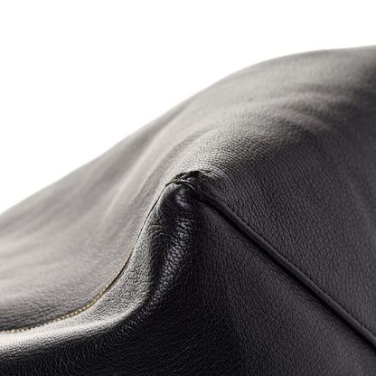 Celine Smooth Lambskin Horizontal Zipper Gusset Cabas Black 9 of 17
