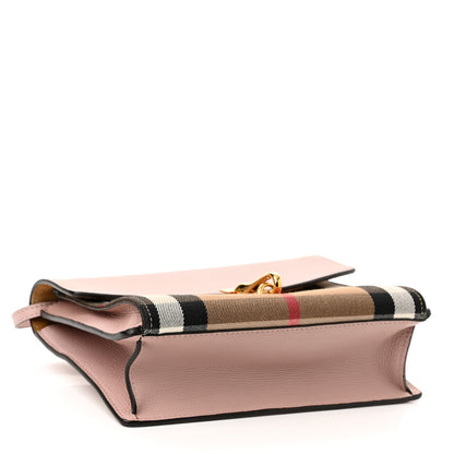 Burberry Derby Calfskin House Check Small Macken Crossbody Bag Pale Orchid 3 of 9