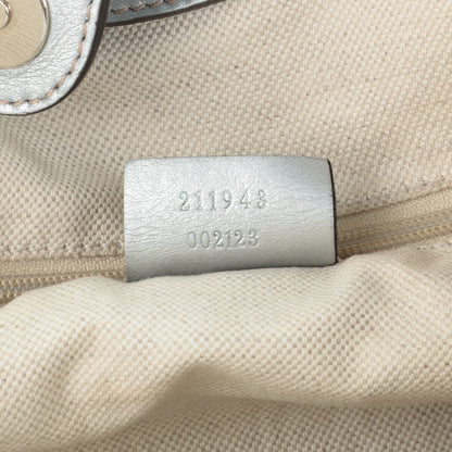Gucci Guccissima Large Sukey Tote Silver 7 of 7